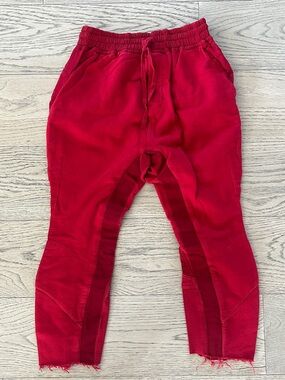 Haider Ackermann Red Drawstring Jogger Pants